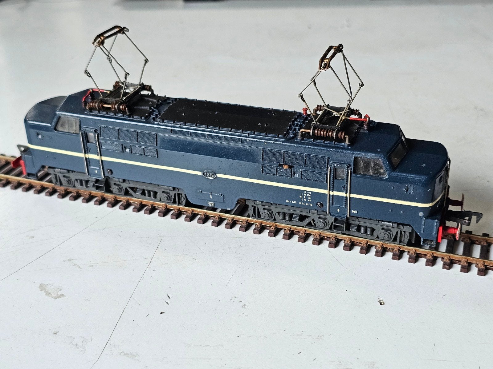 Fleischmann NS 1215 HO modeltrein, geheel metaal, getest, Fleischmann, Ophalen of Verzenden, Gelijkstroom, Locomotief