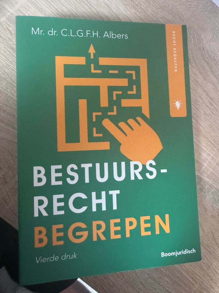 Bestuursrecht inbegrepen studieboek, Ophalen of Verzenden, Zo goed als nieuw, Overige onderwerpen