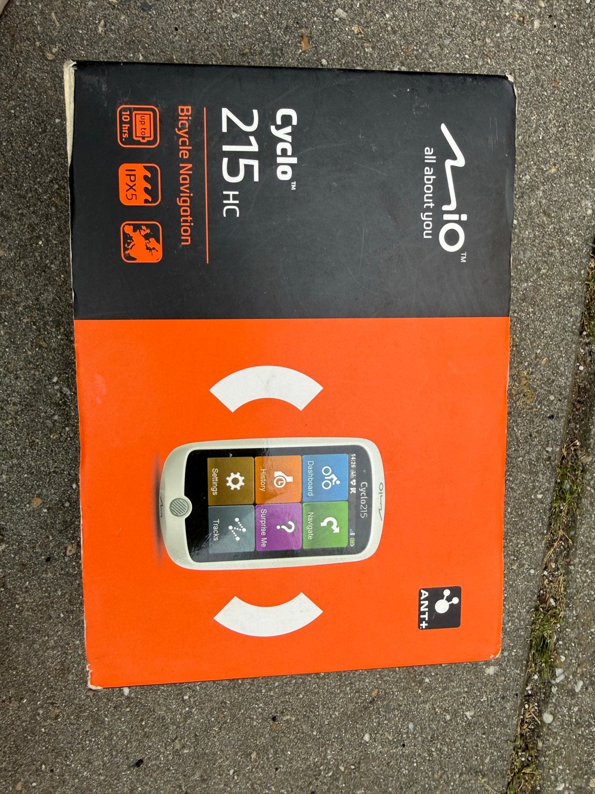 Mio Cyclo 215 HC Fietsnavigatie met sensoren, Fietsen en Brommers, Fietsaccessoires | Fietscomputers, Zo goed als nieuw, Cadanssensor