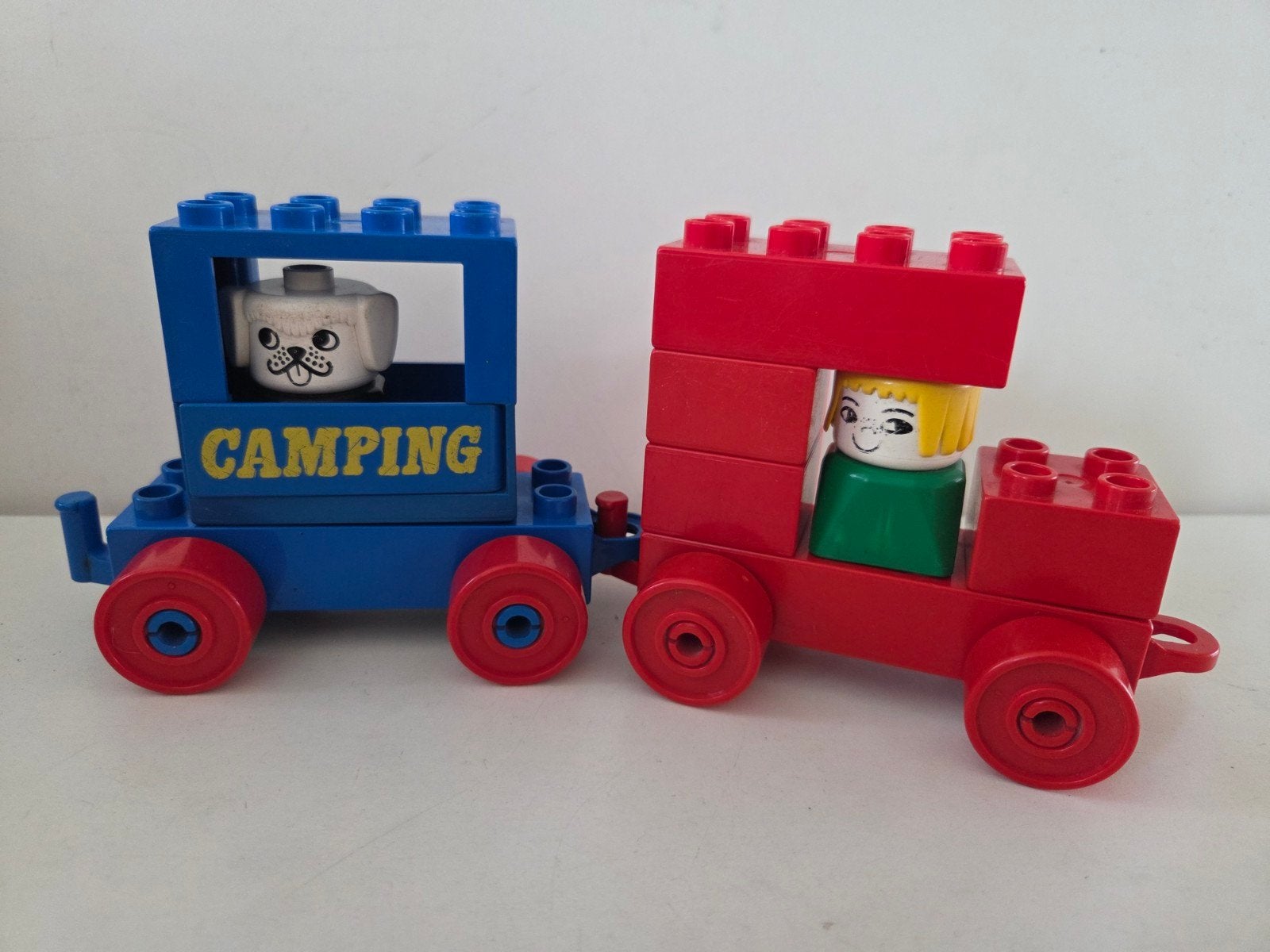 Vintage LEGO Duplo 536 - Kamperen met woonwagen - Compleet, Ophalen of Verzenden, Duplo