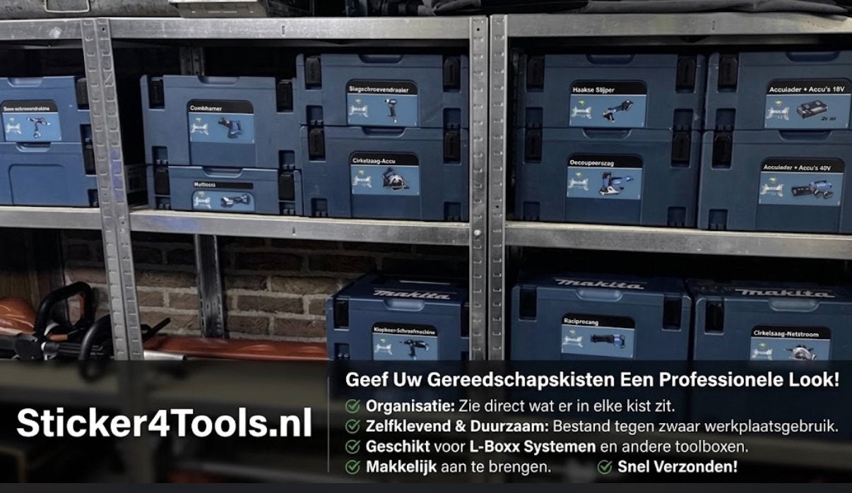 Makita MBOX stickers Macpak, Doe-het-zelf en Verbouw, Verzenden, Nieuw