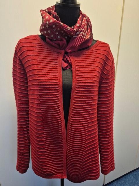 Vest rood met ribbels maat 48, Maat 46/48 (XL) of groter, Nieuw, Ophalen of Verzenden, Gerry weber