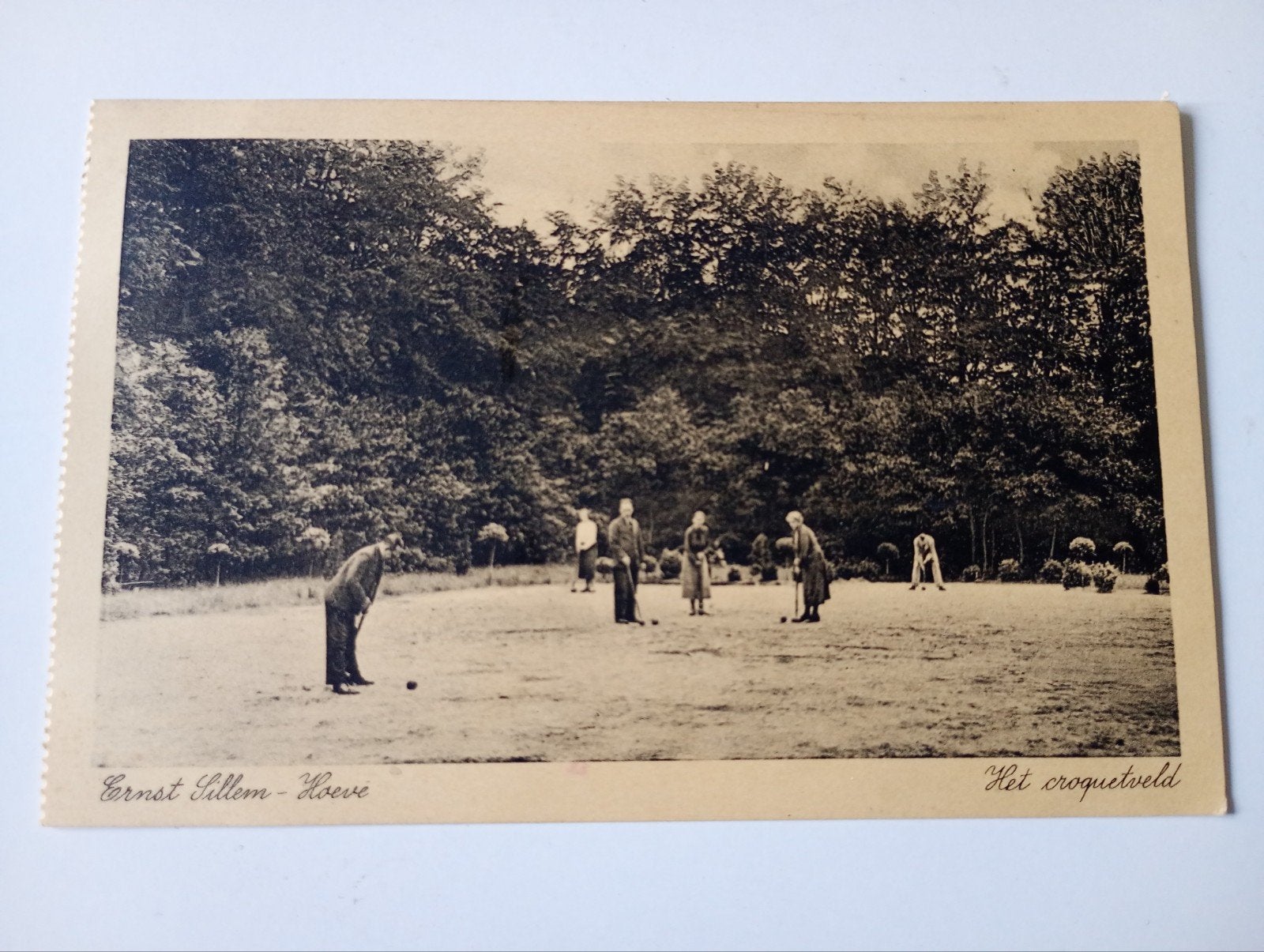 Den Dolder Ernst Sillem Hoeve CJV Sport Croquetveld, Ophalen of Verzenden, 1920 tot 1940, Gelopen, Utrecht