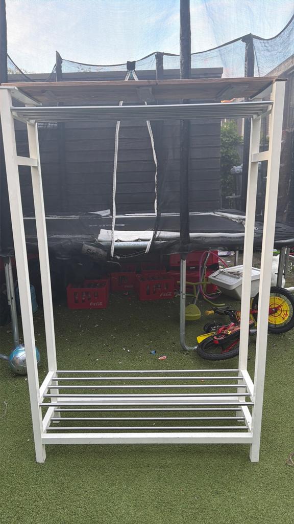 Ikea staande kapstok met schoenenrek, Gebruikt, Minder dan 100 cm, Hout, Ophalen
