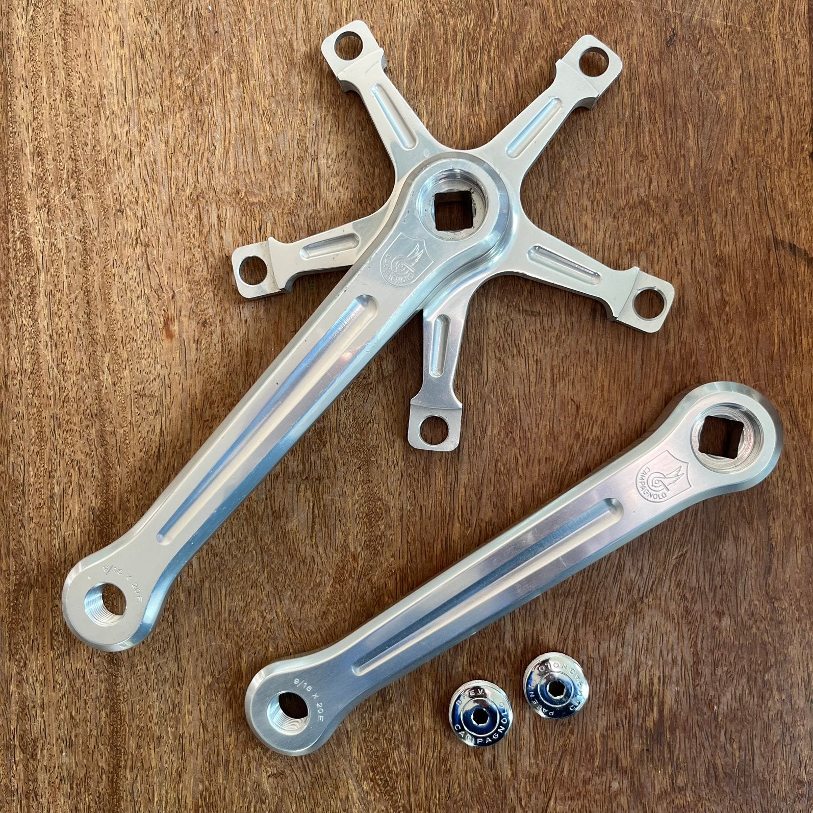 NOS Campagnolo Siper Record crankset, Crankstel of Pedalen, Nieuw, Ophalen of Verzenden, Aluminium