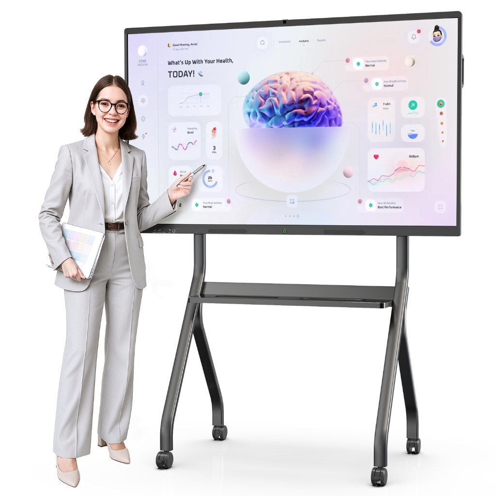 DJLicht 86'' Touch Interactief whiteboard met Android, HDMI, ., Touchscreen, Nieuw