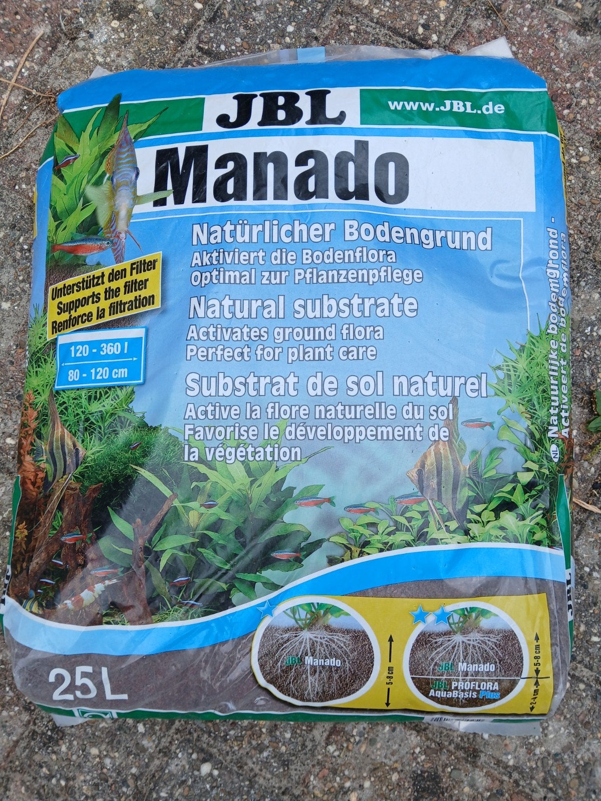 aquarium bodemsubstraat 25 liter, Ophalen, Nieuw, Overige typen, Overige merken