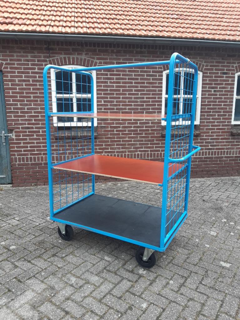 Etagewagen transportkar magazijn wagen orderpick wagen kar, 100 liter of meer, Ophalen, Zo goed als nieuw, Transportkar