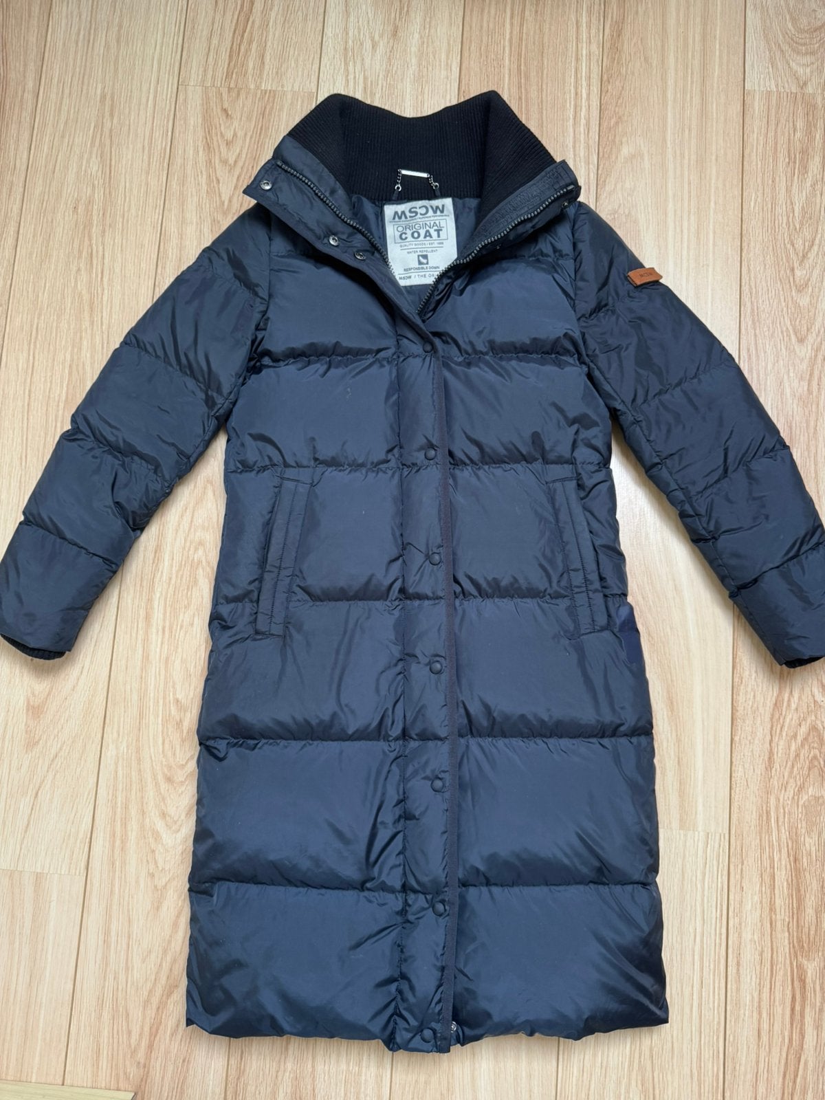 Moscow MSDW donsjas donkerblauw maat XS, Verzenden, Zo goed als nieuw, Maat 34 (XS) of kleiner, Blauw