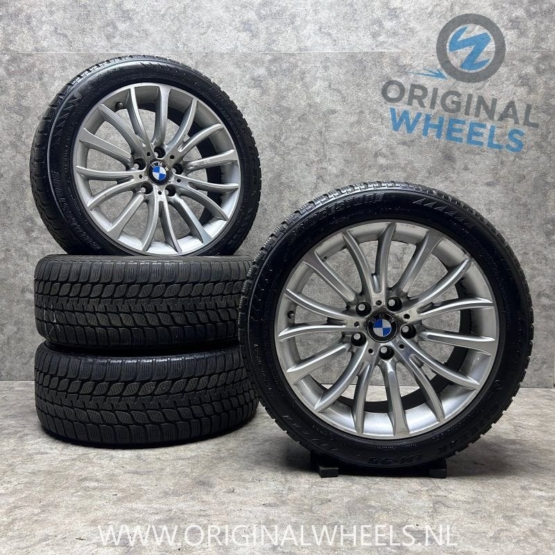 18 inch originele velgen + winterbanden BMW 5 serie F10 454, 18 inch, -, -, Banden en Velgen