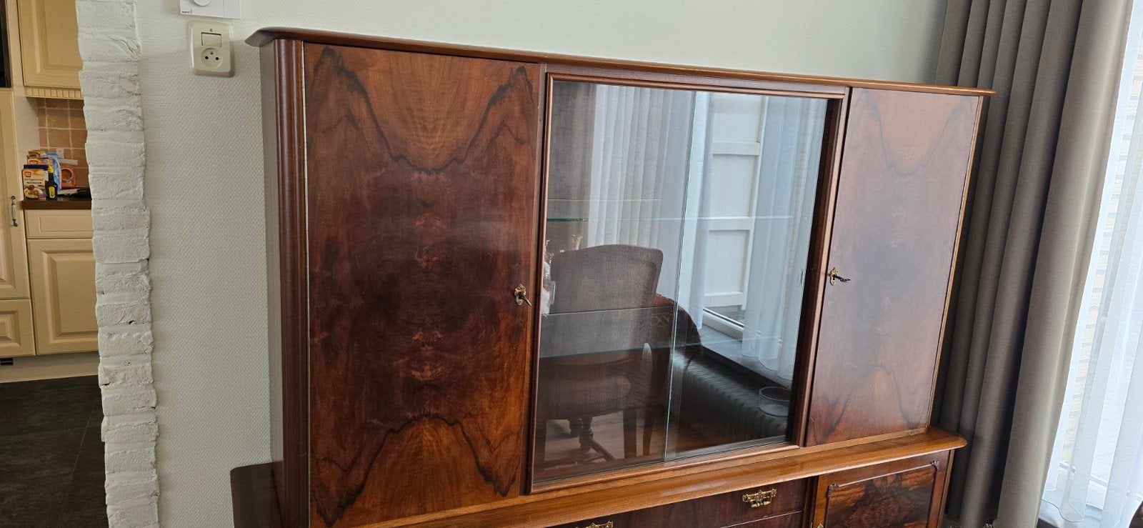 Vintage Vitrinekast / Dressoir - Jaren '50/'60, Ophalen