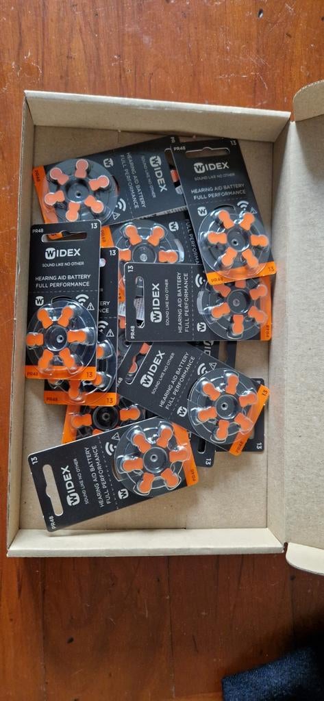 60 Widex PR48 R13 knoopbatterijen voor hoortoestel, Ophalen