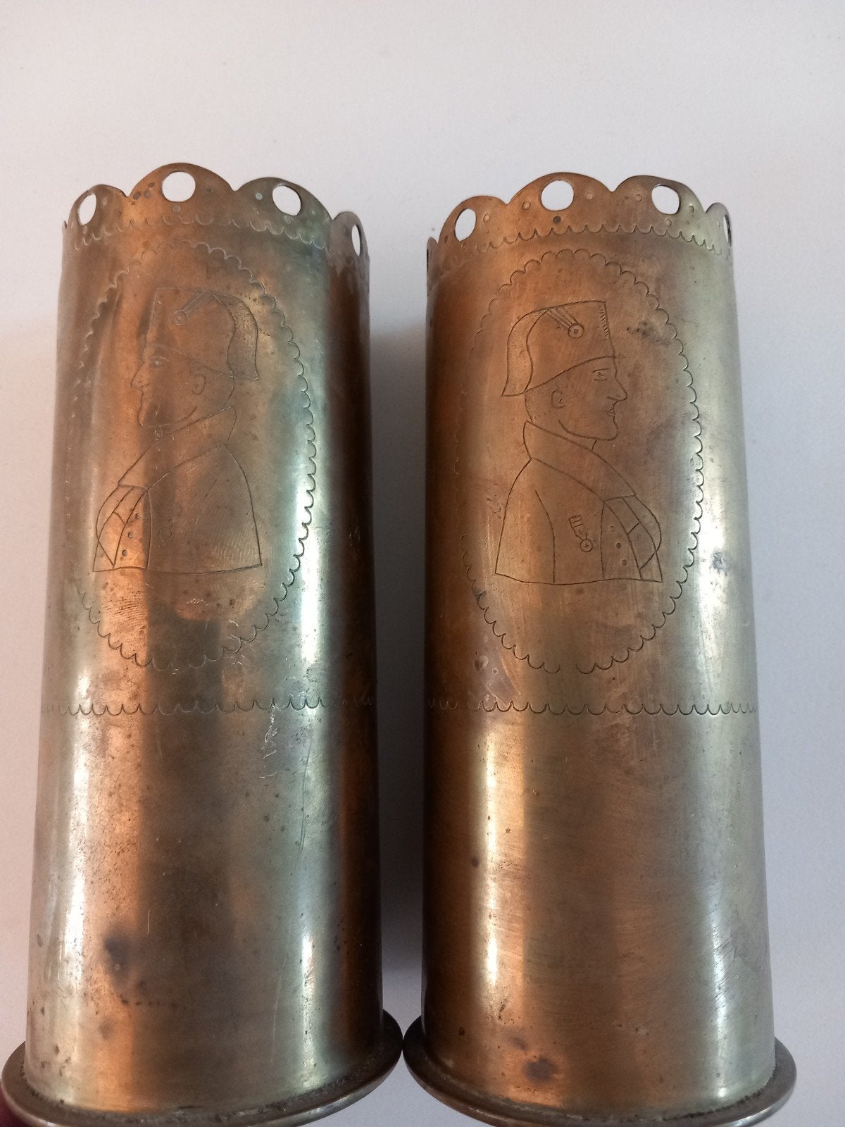 Duits trench art wo1 Napoleon, ., Ophalen of Verzenden, ., .