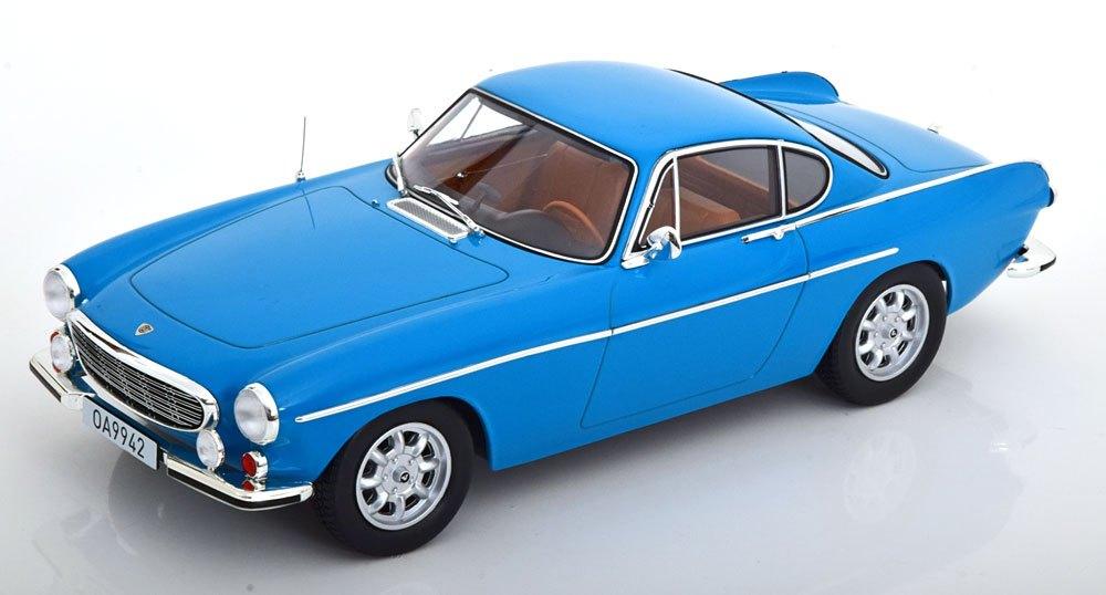 Volvo P1800S 1969 Medium Blue 1-18 Norev, Hobby en Vrije tijd, Modelauto's | 1:18, Auto, Norev, Ophalen of Verzenden, Norev