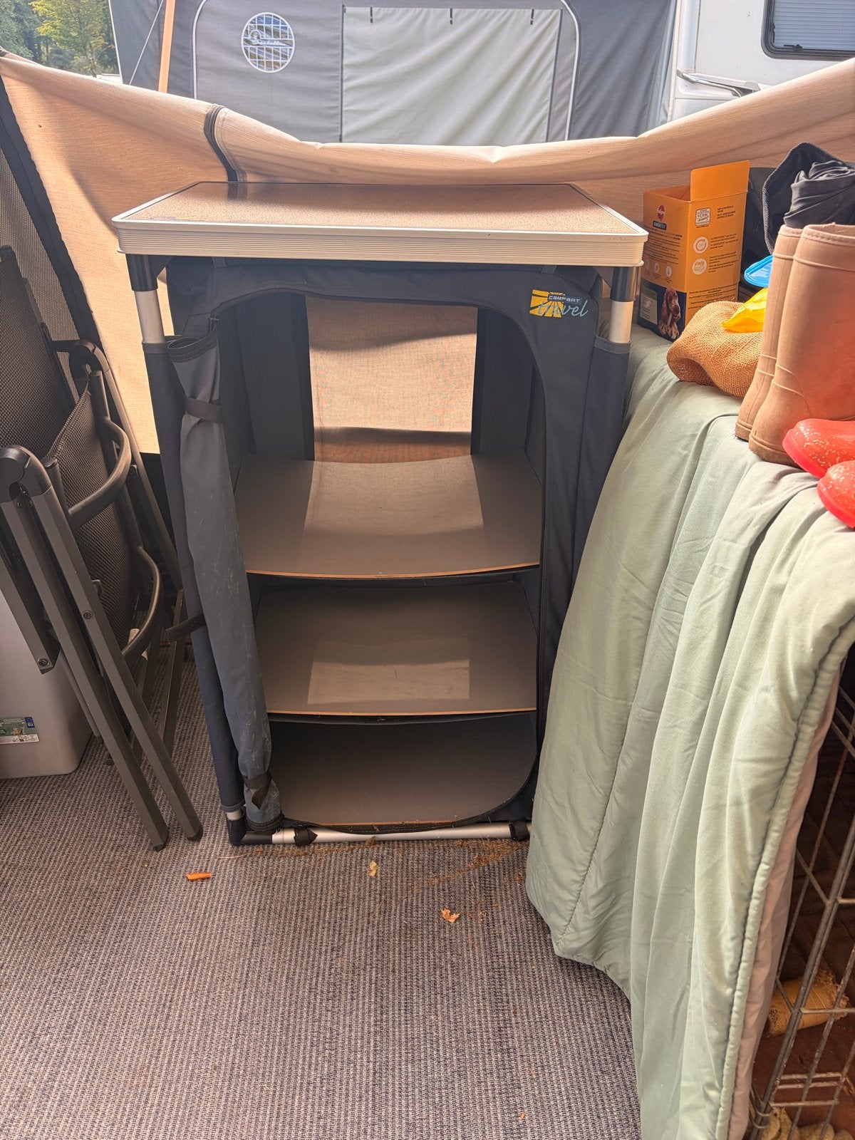 Handige Camping Kast voor Voortent - Multifunctioneel, Ophalen of Verzenden, Gebruikt