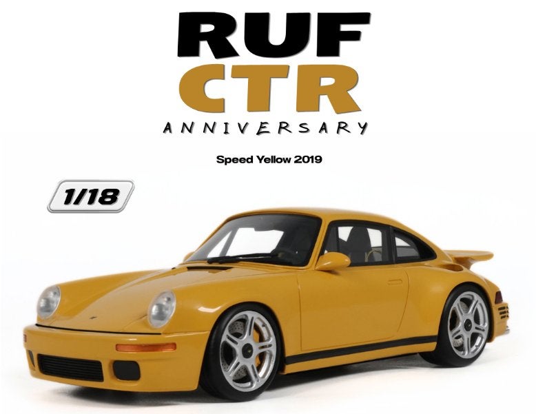 GT Spirit 1:18 RUF CTR Anniversary Speed yellow 2019, Overige merken, -, Nieuw, Ophalen of Verzenden