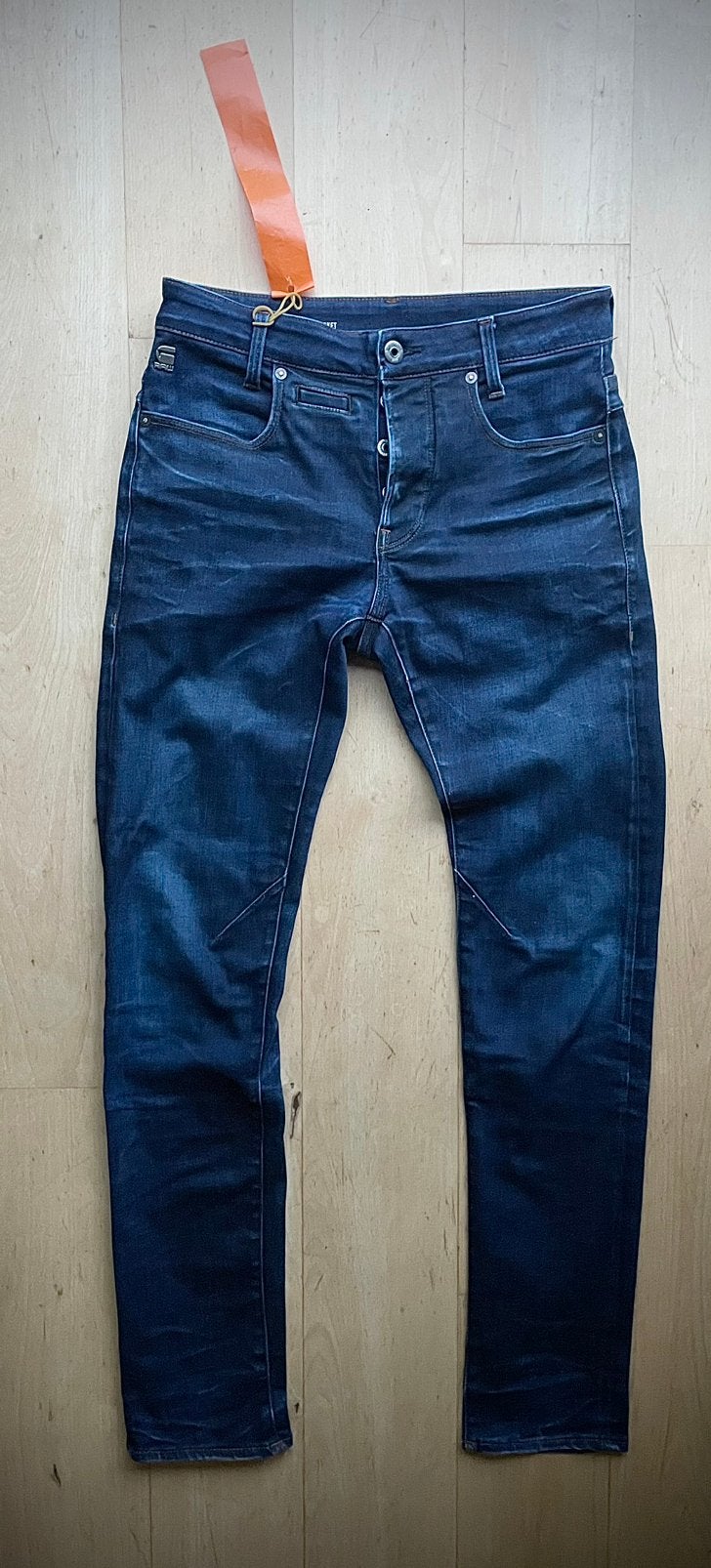 G Star D Staq 5 pocket slim fit jeans W30 L34, Ophalen of Verzenden, Blauw, W32 (confectie 46) of kleiner