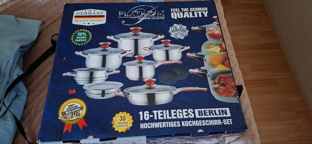 Nieuwe 16-delige Platinum pannenset - Kookgerei Berlin, Ophalen of Verzenden