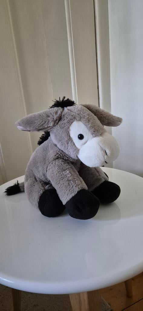 Prachtige pluche ezel Hopscotch collectibles zgan, Ophalen of Verzenden, Zo goed als nieuw, Grijs, Middelgroot (20 tot 80 cm)