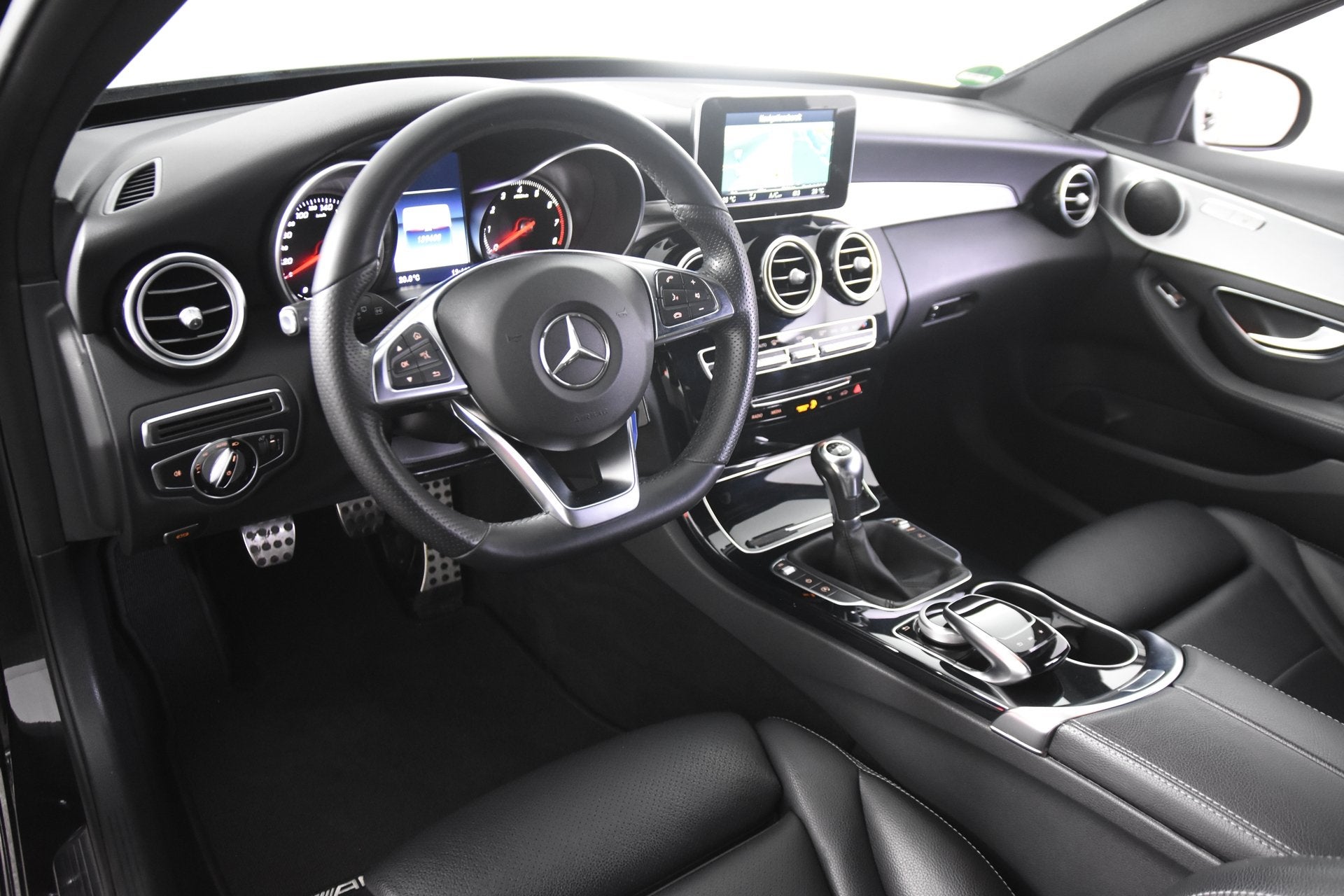 Mercedes-Benz C-Klasse Estate 180 AMG Line *Leer*2x AMG*Navi, Auto's, Mercedes-Benz, Automatische klimaatregeling, Achterwielaandrijving