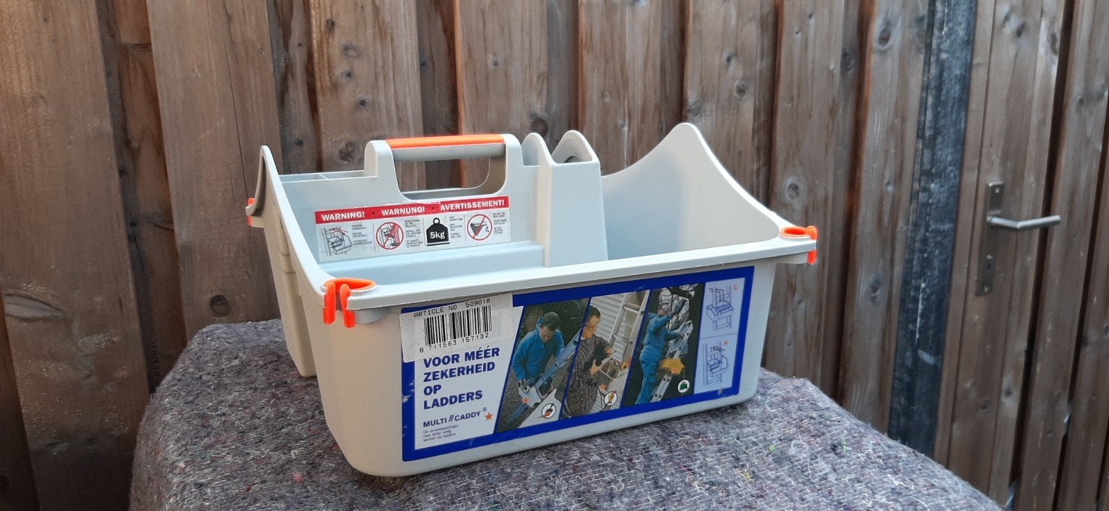 Multi-Caddy gereedschapskist voor ladders, Doe-het-zelf en Verbouw, Ladders en Trappen, Ophalen, Zo goed als nieuw, Minder dan 2 meter