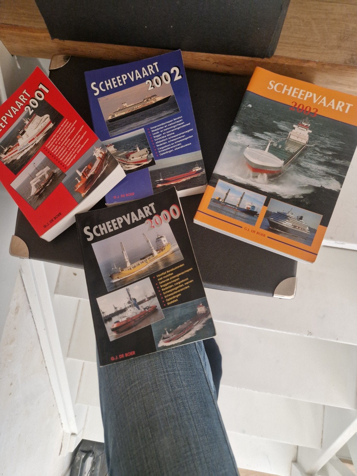Scheepvaart Jaarboeken 2000, 2001, 2002, 2003 - G.J. de Boer, Boeken, Ophalen of Verzenden, Gelezen, G.J. de Boer, Boot