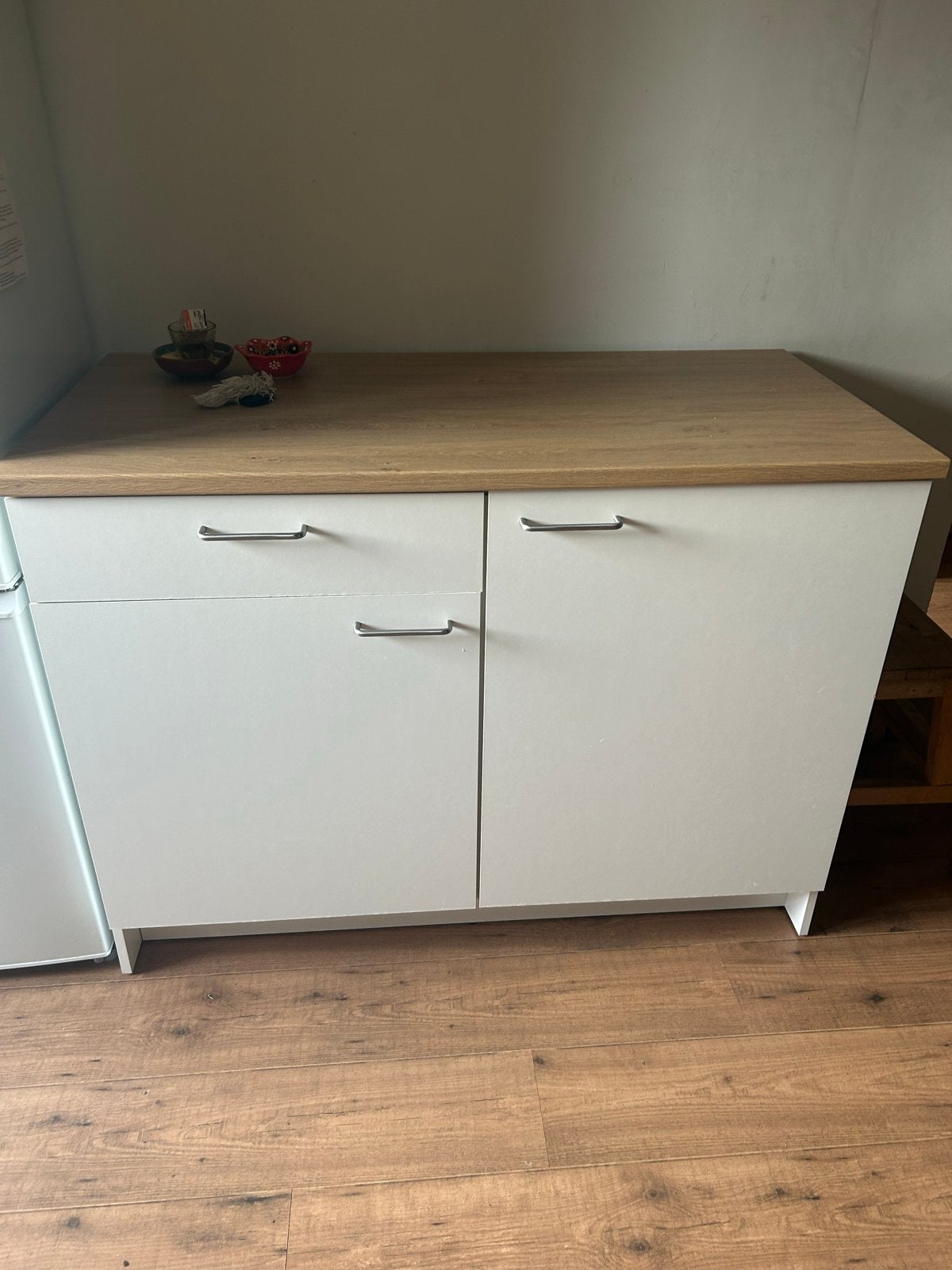 IKEA KNOXHULT Keukenkast met lade en deuren, Huis en Inrichting, 100 tot 150 cm, Wit, Ophalen of Verzenden, Zo goed als nieuw