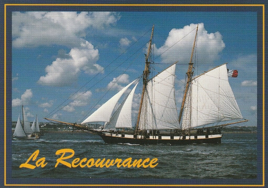 Schoener la Recouvrance - Brest, Ophalen of Verzenden, Gebruikt, Zeilboot, Kaart, Foto of Prent
