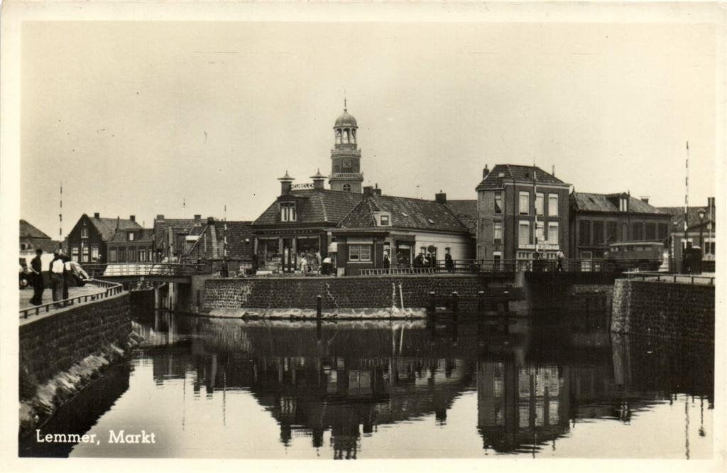 Lemmer, Markt - ongelopen, Verzamelen, Ansichtkaarten | Nederland, Ongelopen, Friesland, 1960 tot 1980, Verzenden
