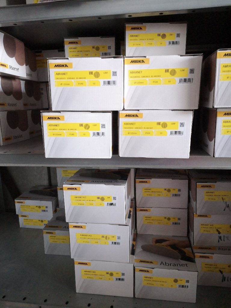 Mirka Abranet 150mm P120 50 stuks – stofvrij klittenband, Verzenden, Nieuw, Onderhoud en Reparatie