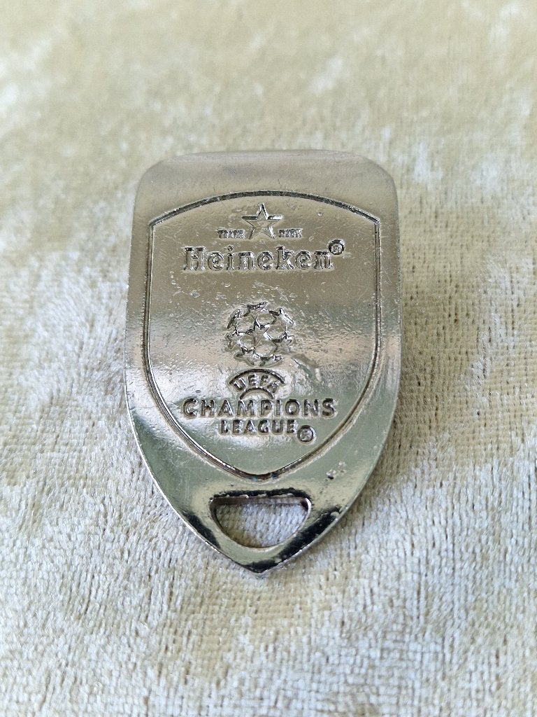 Heineken Champions League opener | metalen, Ophalen of Verzenden, Flesopener, Heineken