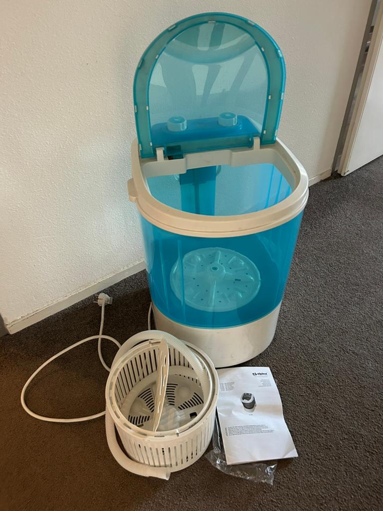 Alpina SF-7641 mini draagbare wasmachine., Ophalen, Minder dan 1200 toeren, Minder dan 85 cm, Minder dan 4 kg