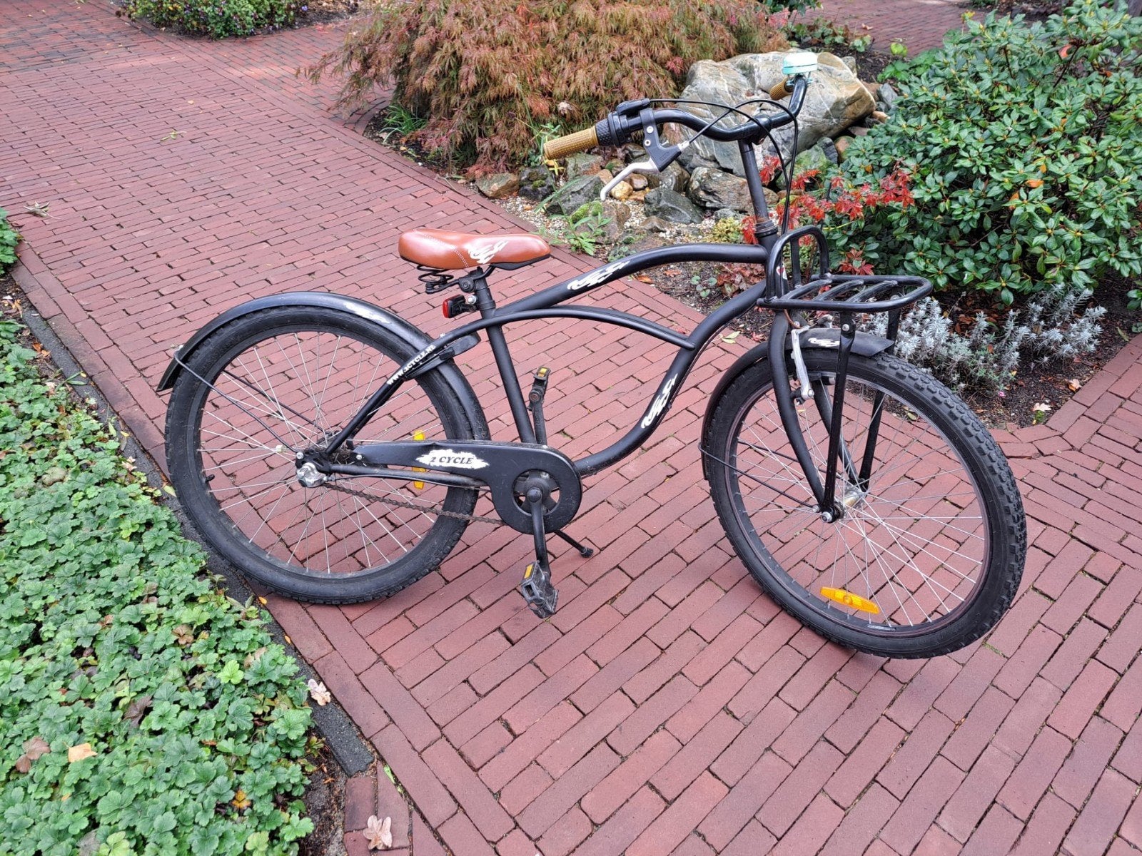 Beachcruiser 2 Cycle 24 inch - Zwart met lichte gebruikerssp, Ophalen, Gebruikt, 2 Cycle, Terugtraprem