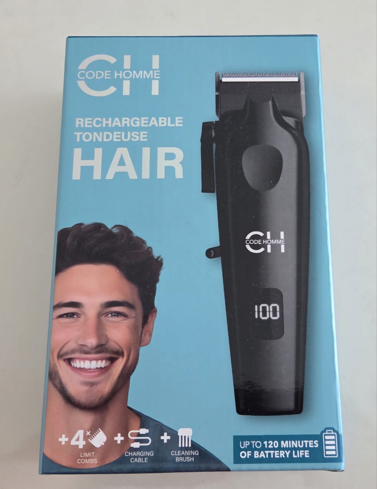 Code Homme Oplaadbare Tondeuse - Nieuw in doos, Ophalen of Verzenden, Nieuw, Scheren en Epileren