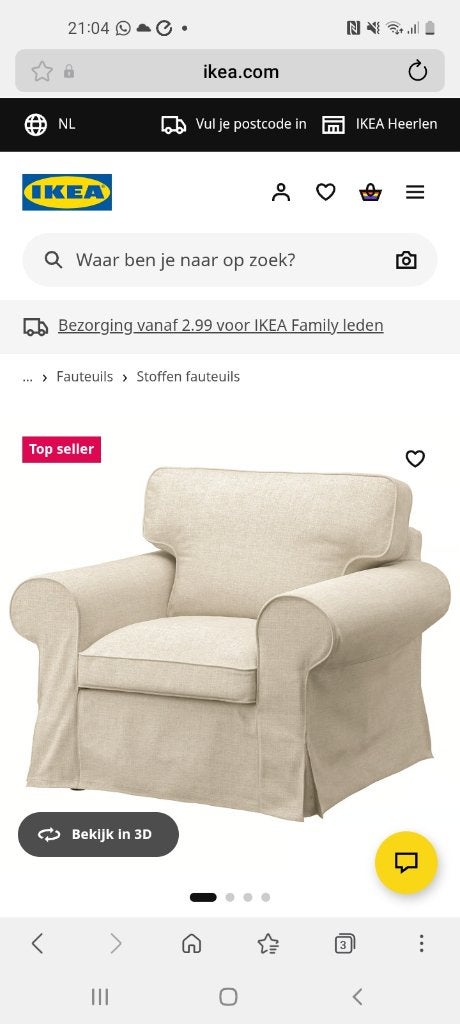 Stoel te koop, Huis en Inrichting, Fauteuils, Zo goed als nieuw, Hout, Stof, 100 tot 125 cm, 75 tot 100 cm, Ophalen