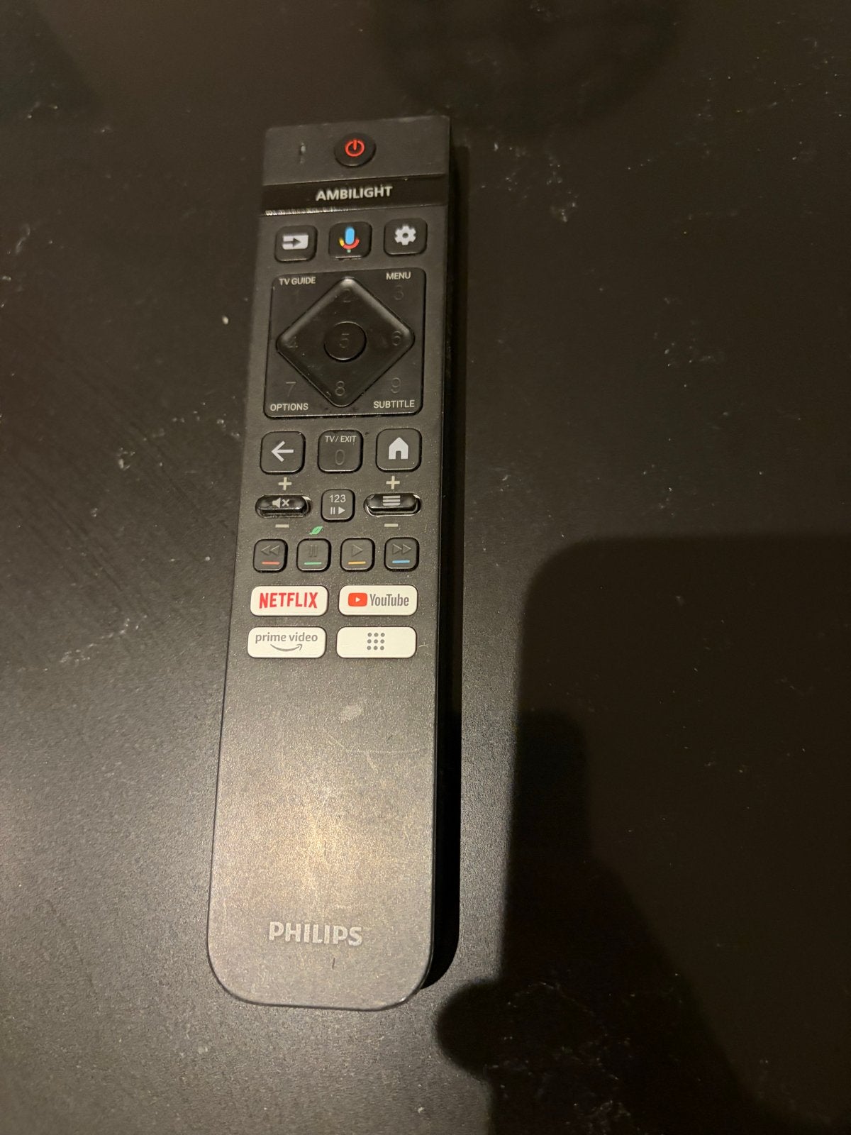 Philips Ambilight afstandsbediening met Netflix, YouTube, Ophalen of Verzenden, Gebruikt, Origineel, Tv
