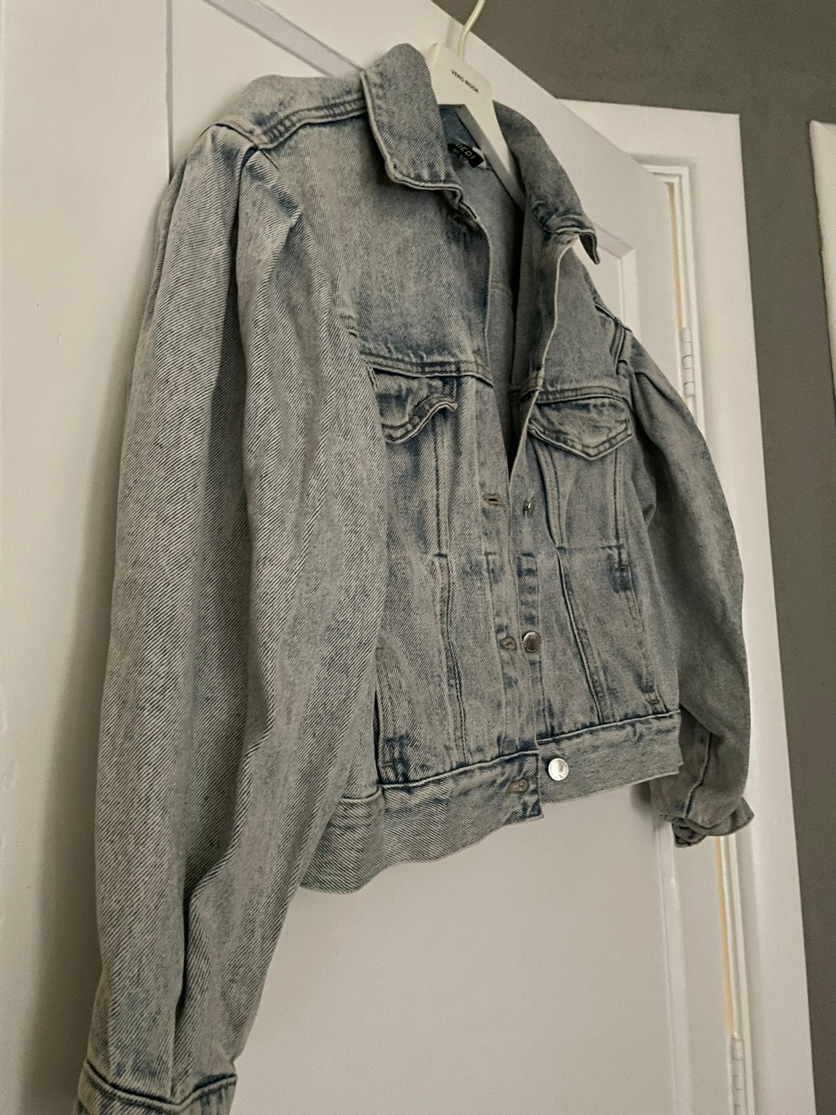 Divided Licht blauw spijker jack pofmouw 4 zakken  maat S, Kleding | Dames, Jassen | Zomer, Ophalen of Verzenden, Zo goed als nieuw