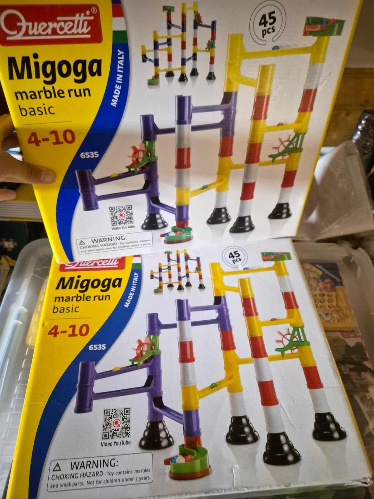 Quercetti Migoga Knikkerbaan Set - Zo goed als compleet, Ophalen of Verzenden, Zo goed als nieuw