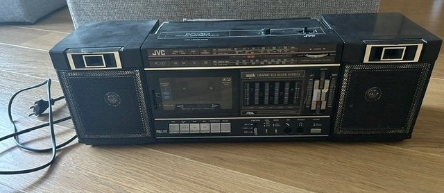 Stereo cassetterecorder Boombox, Tuner of Radio, Gebruikt, JVC, Ophalen of Verzenden