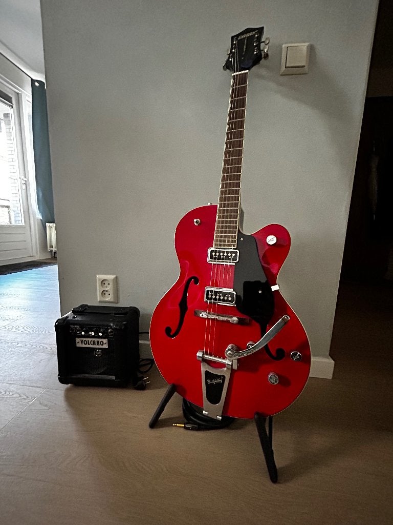 Gretsch G5129 Electromatic Hollow Body Red 2005 + geluidsbox, Muziek en Instrumenten, Ophalen, Zo goed als nieuw, Overige typen