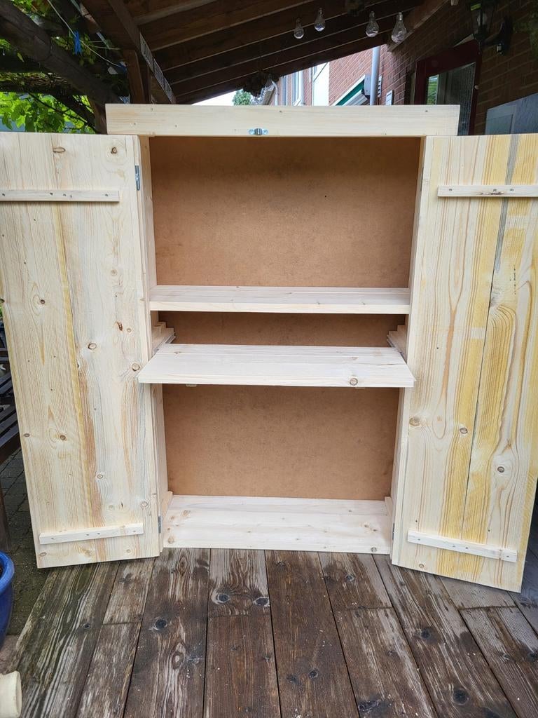 Computer kast steigerhout, Ophalen
