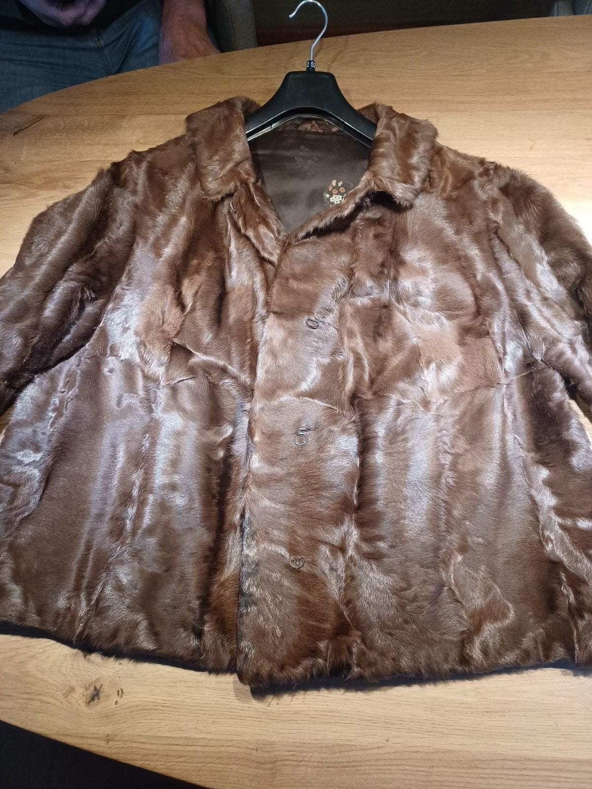 Vintage Bontanie Mode Bontjas - Bruin, Ophalen, Bruin, Maat 46/48 (XL) of groter, Gedragen