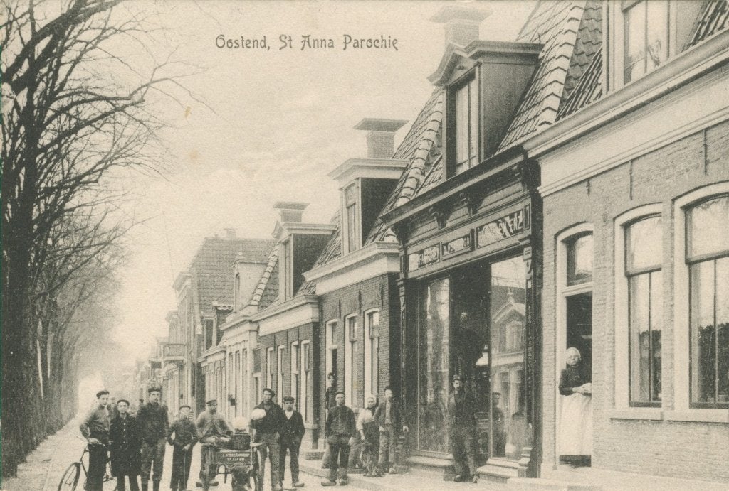 Ansichtkaart St. Annaparochie, Oostend., Ophalen of Verzenden, Voor 1920, Ongelopen, Friesland