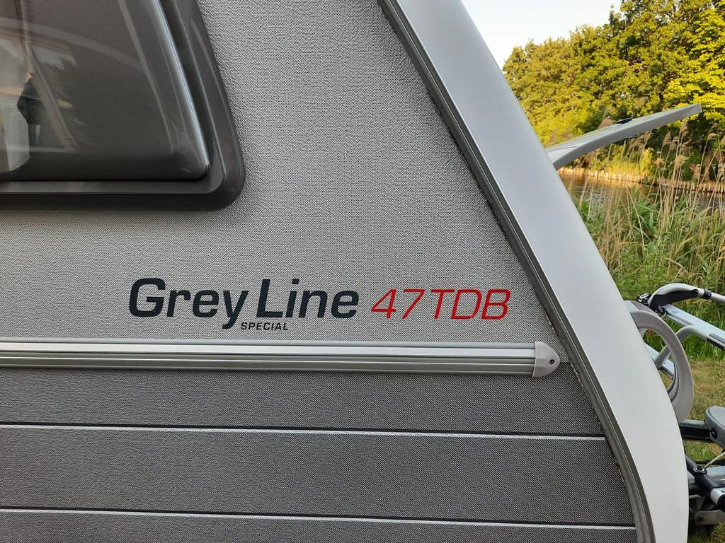 Kip Greyline 47 TDB bouwjaar 2007, Caravans en Kamperen, Caravans, Rondzit, Kip, Frans bed, Particulier