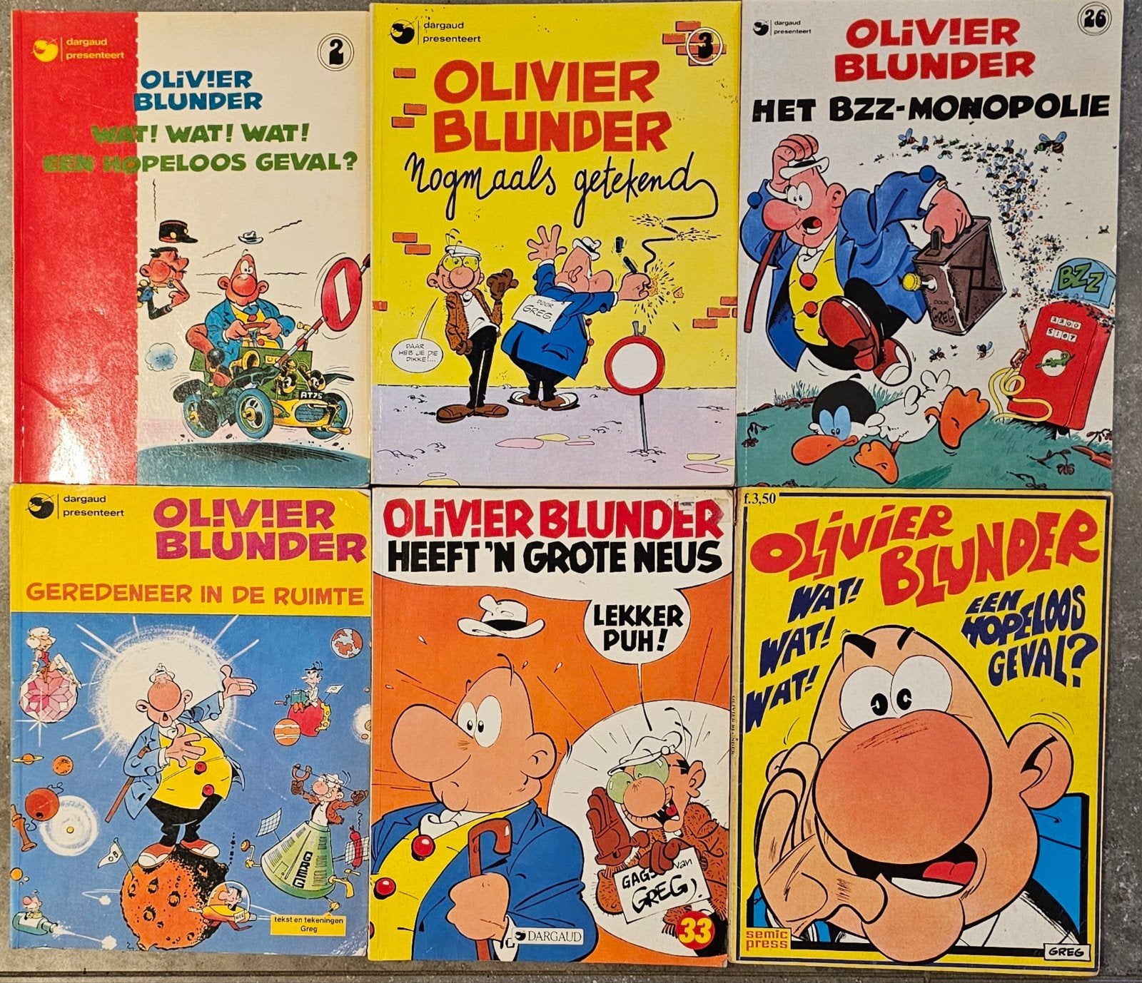 Olivier B. Blunder stripboeken - 6 delen, Meerdere stripboeken, Ophalen of Verzenden, Gelezen