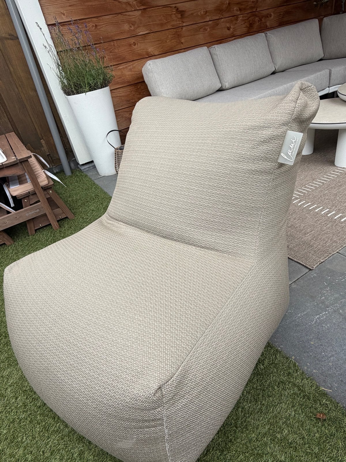 Laui Lounge All-weather Zitzak, Ophalen, Gebruikt, Beige, Zitzak