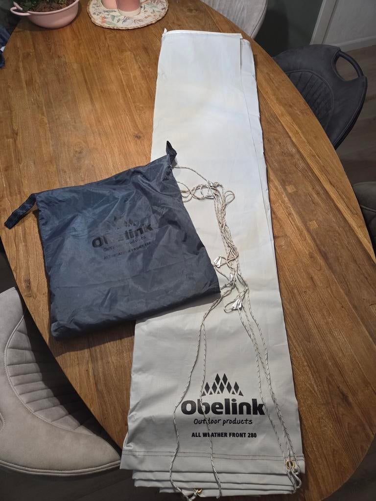 Obelink Weather Front 280 voorflap tegen zon en regen., Ophalen of Verzenden, Zo goed als nieuw