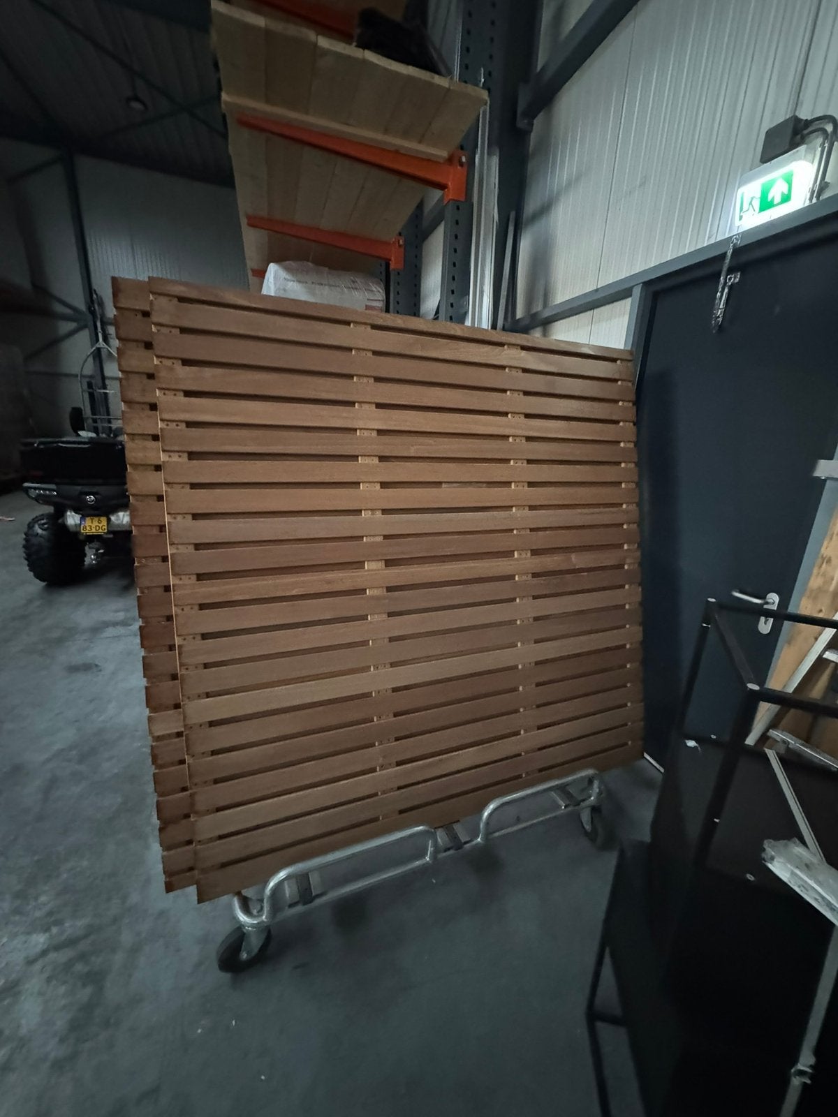2 stuks hardhouten schuttingdelen, Ophalen, 1 tot 2 meter, Nieuw, 3 tot 6 meter