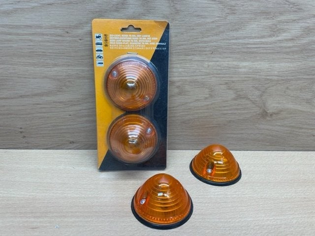 Zijlampenset oranje Ø 70mm 2 dlg., Eddiys, Espel, Nieuw, Info@eddiys.eu
