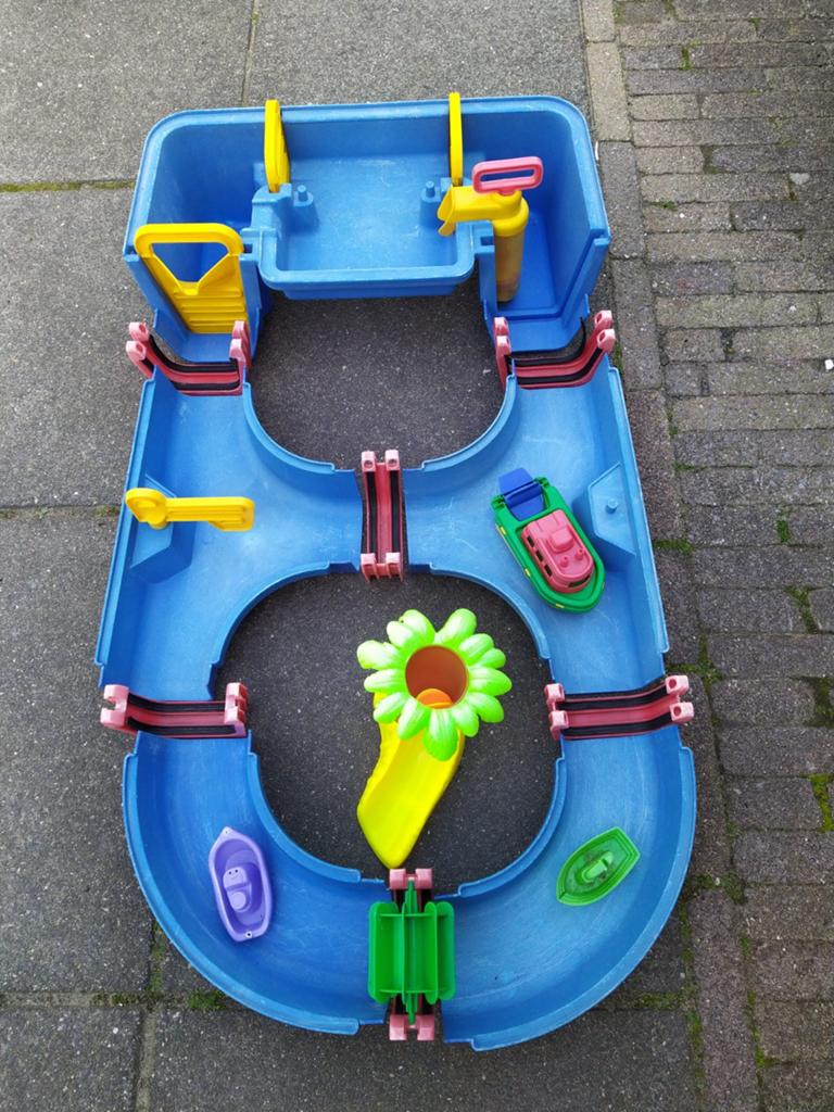 Waterbaan aquaplay met verdieping - pomp - bootjes - schotte, Ophalen of Verzenden, Gebruikt